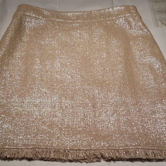 Kate Spade Metallic Fringed Pencil Skirt NEW 🎉HP🎉 - Picture 8 of 9